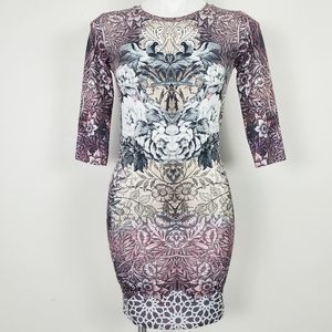 TOPSHOP | Kaleidoscopic Floral Printed  Bodycon